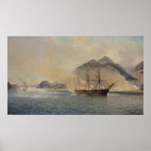 Poster Batalha Naval do Estreito de Shimonoseki