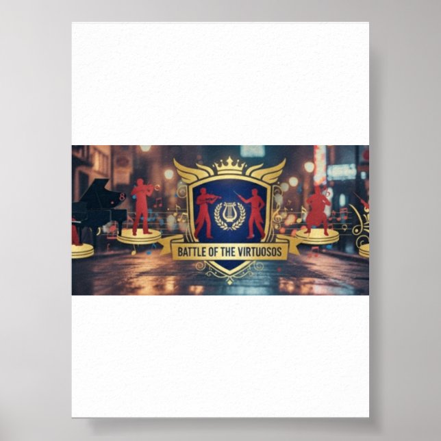 Poster Batalha Oficial dos Virtuosos (Frente)