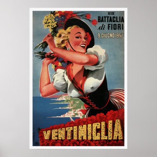 POSTER BATALHA PARA FLORES FESTIVAL 1957 (Frente)