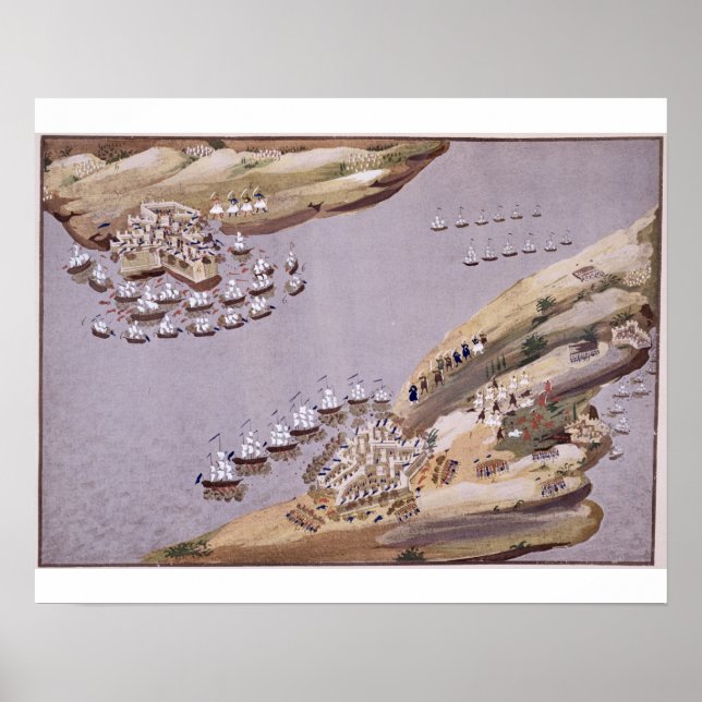 Pôster Batalhas para as ilhas de Creta e Samos, placa (Frente)