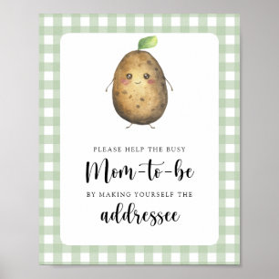 Poster Batata - Ajude a futura mãe ocupada