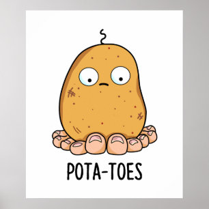 Poster Batata-Da-Pota Cuta Com Pó De Dedos