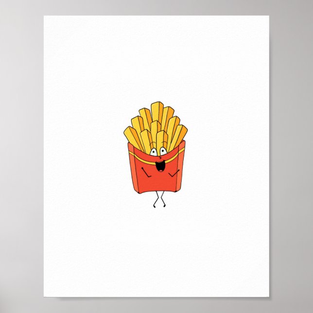 Poster Batata frita temática (Frente)