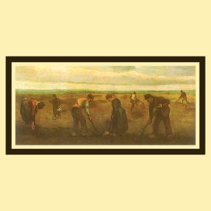 Pôster Batata que planta por Vincent van Gogh, arte do