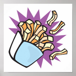 Pôster batatas fritas