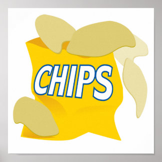 Poster batatas fritas