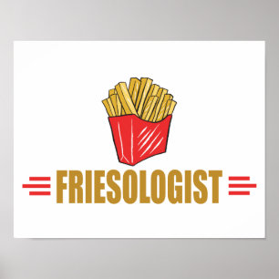 Pôster Batatas Fritas Divertidas