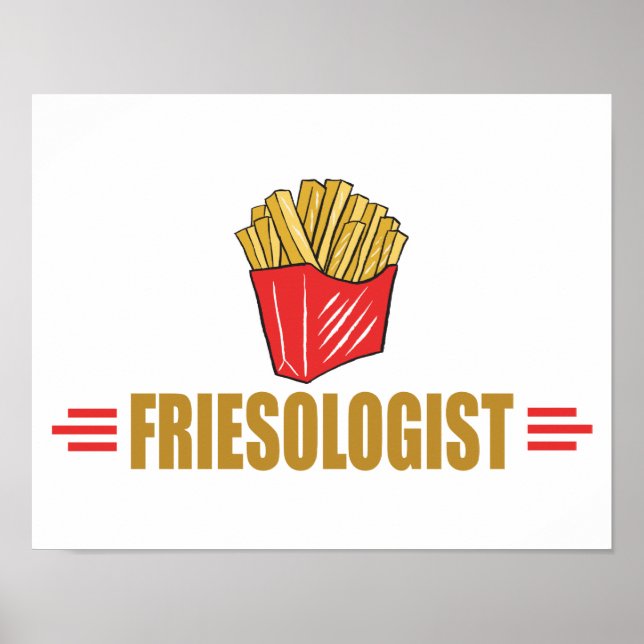 Pôster Batatas Fritas Divertidas (Frente)