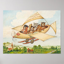 Poster Batatas voadoras de Louis Wain