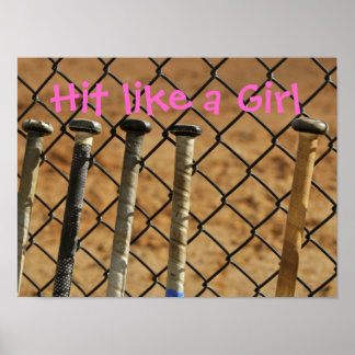Poster Bate como uma garota