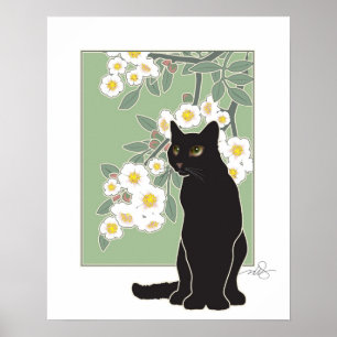 Poster Bate-papo Noir e Fluer de Pommier