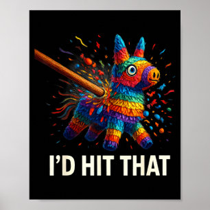 Poster Bater aquele pinata cinco de maio ideias engraçada