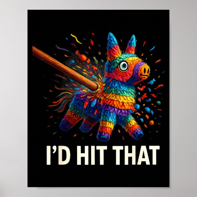 Poster Bater aquele pinata cinco de maio ideias engraçada (Frente)
