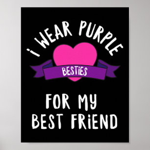 Poster Bater Em Alzheimers Veste Roxo Para Meu Melhor Ami