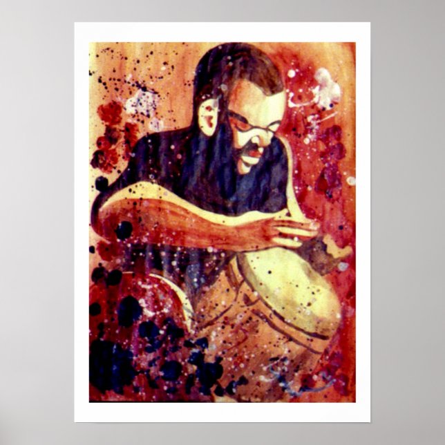 Pôster Bater em BrownBlues (Frente)