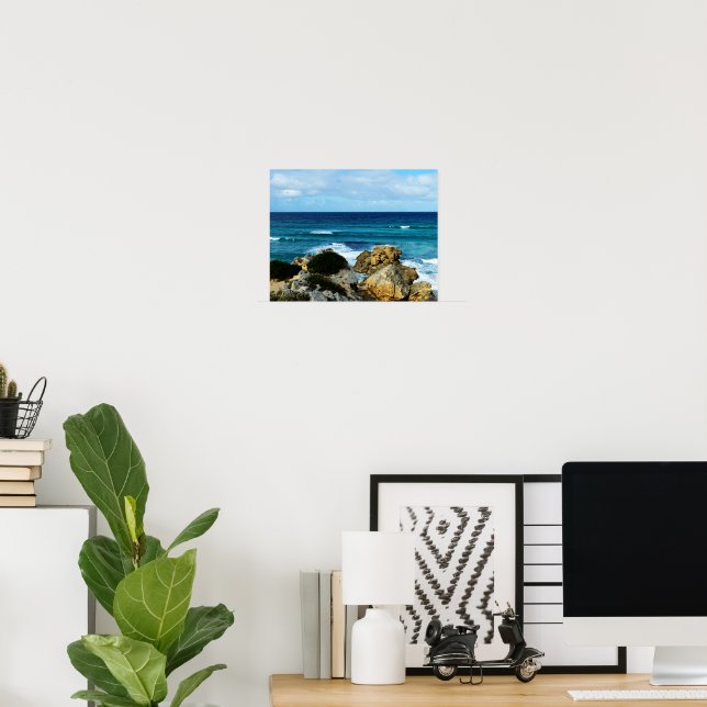 Poster Bater No Oceano, (Escritório em casa)