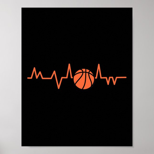 Poster Bateria de Coração de Basquete - 1 (Frente)