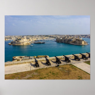 Poster Bateria de Saudação de Malta Canhões do Grande Por