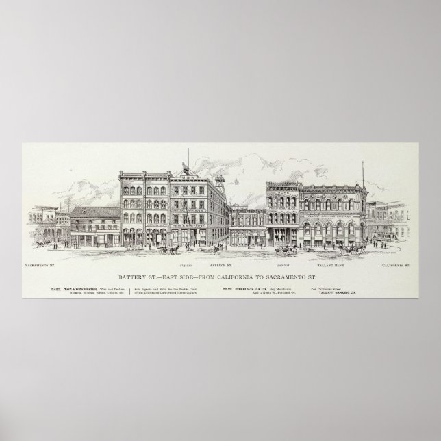 Poster Bateria do leste da Califórnia e Sacramento (Frente)