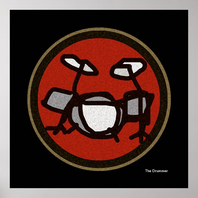 Pôster baterista (Frente)
