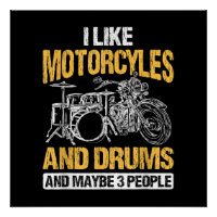 Baterista Tamborilando Eu Gosto de Motocicletas e
