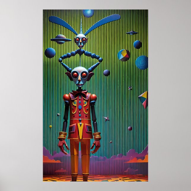 Poster Batferatu e Boy no Planeta Vampiranus Ken Gage (Frente)