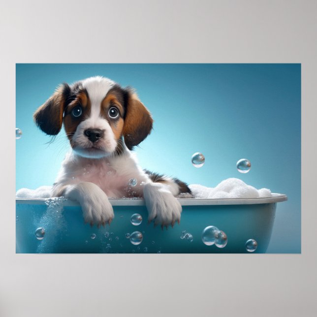 Poster Bath Tub Puppy (Frente)