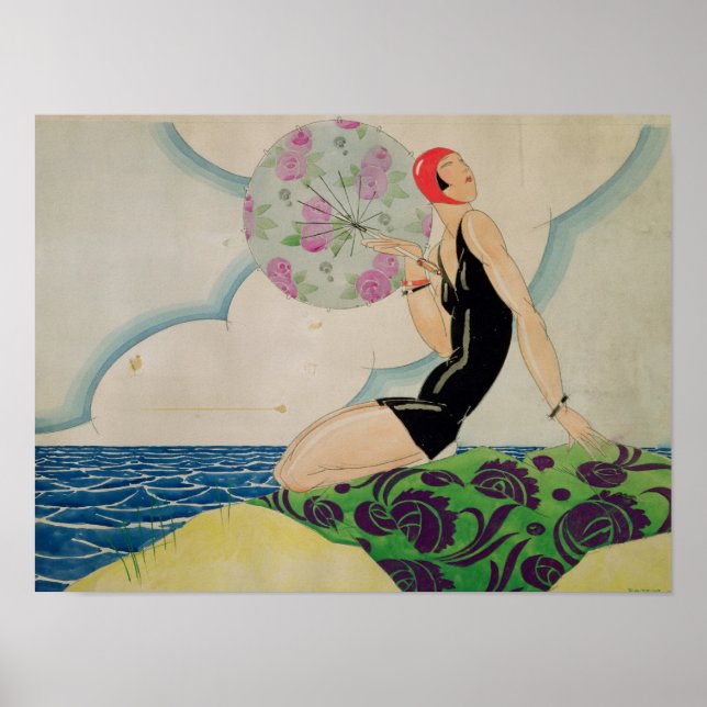 Pôster Bather, c.1925 (Frente)