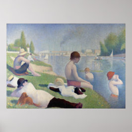 Poster Bathers em Asnières - Georges Pierre Seurat
