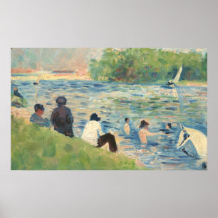 Poster Bathers in Asnières - Georges Seurat Fine Art