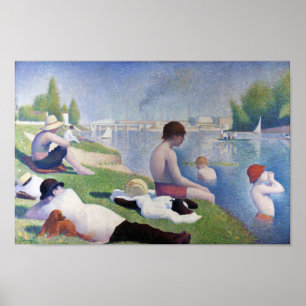Poster Bathers in Asnieres, Seurat