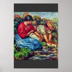 Poster Bathers por Pierre-Auguste Renoir (a melhor