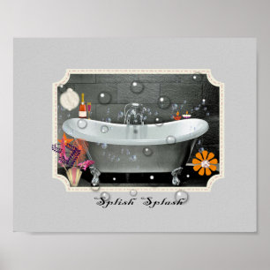 Poster Bathroom Wall Decor Vintage Inspirou Art Impressã