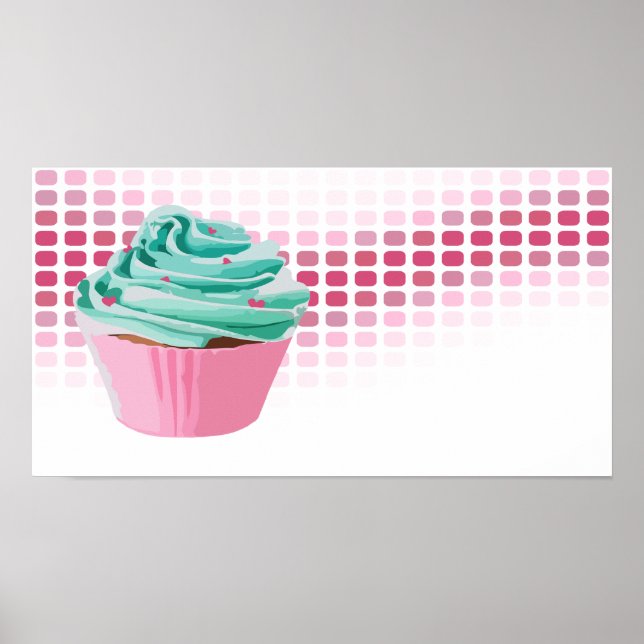 Poster batidas de padaria: cupcake (Frente)