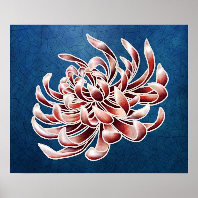 Poster Batik Chrysanthemum (Frente)