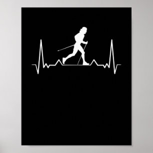 Poster Batimento Cardíaco Andar Nórdico