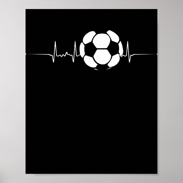 Poster Batimento Cardíaco da Bola de Futebol (Frente)