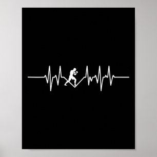 Poster Batimento Cardíaco de um Fã de Kickboxer MMA
