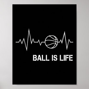 Poster Batimentos de basquete Grandes Bolas Meu Jogador d