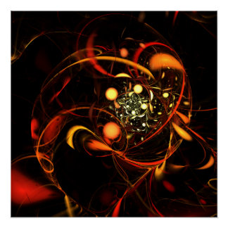 Pôster Batimentos de coração Abstrato