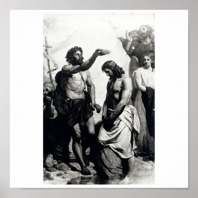 Pôster Batismo do Cristo. cerca de 1879 (Frente)