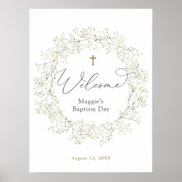Poster Batismo Respiratório do Bebê ou Boas-vindas à Comu