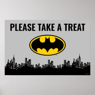 Poster Batman Aniversário Tome Um Sinal De Tratamento