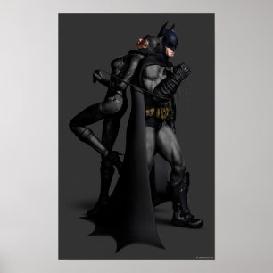 Poster Batman Arkham   Batman e Catman