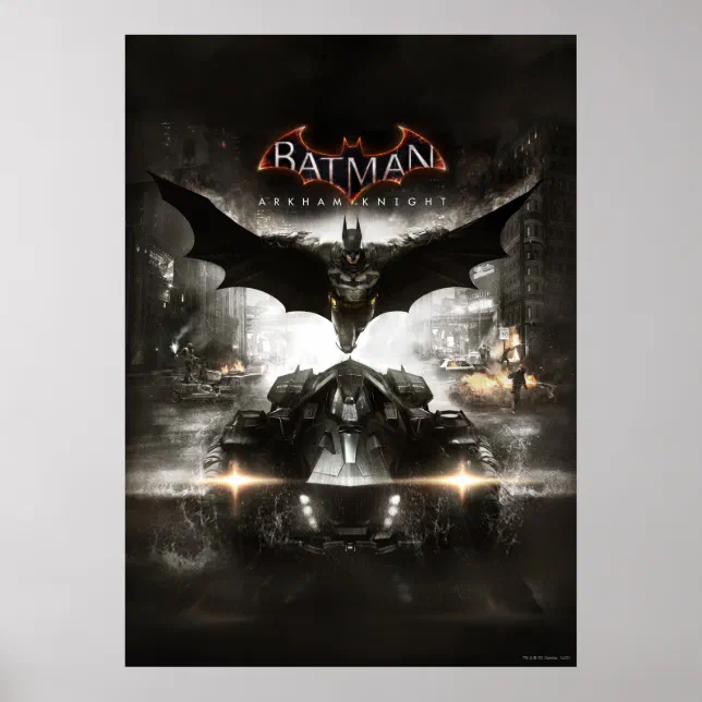 Adesivo Quadrado Batman Arkham Knight Key Art