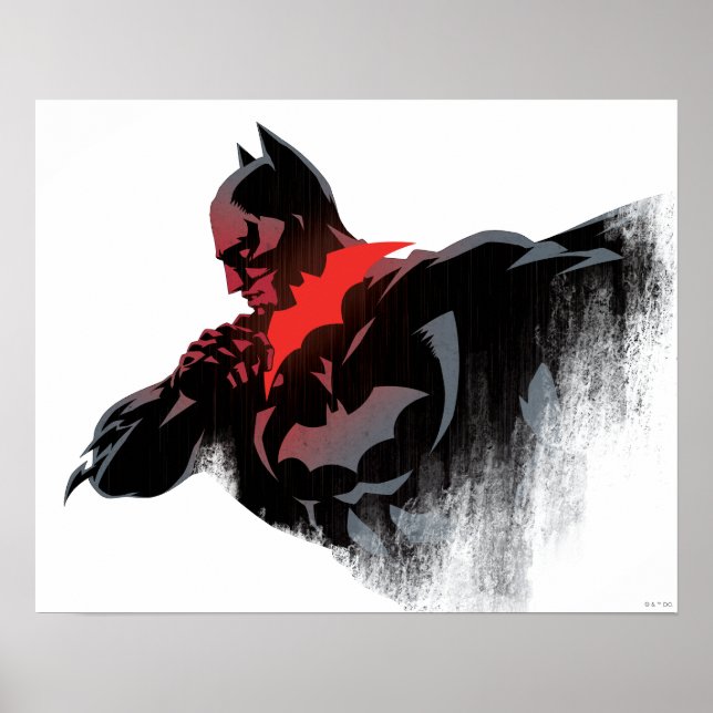 Poster Batman Batarang Carmesim (Frente)