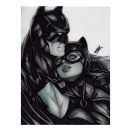 Pôster Batman & Catwoman ~ Bruce wayne & Selina Kyle