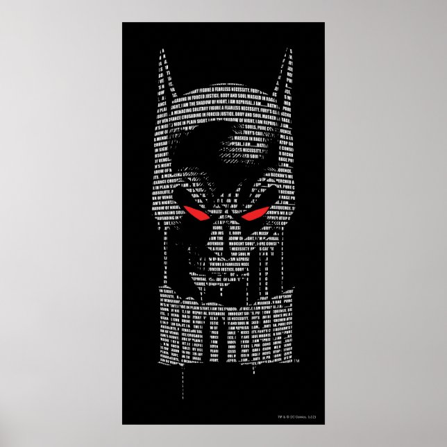 Poster Batman Com Mantra (Frente)