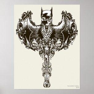 Poster Batman Cowl and Skull Crest