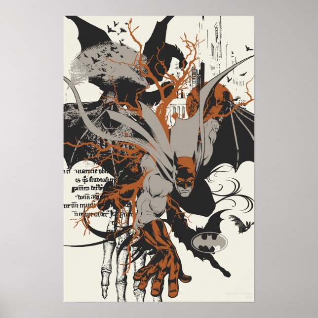 Poster Batman e Árvore (Frente)